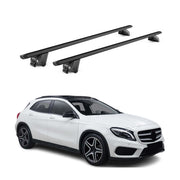 Roof Rack Cross Bars for Mercedes GLA Class X156 2015-2019 Aluminium Black 2x