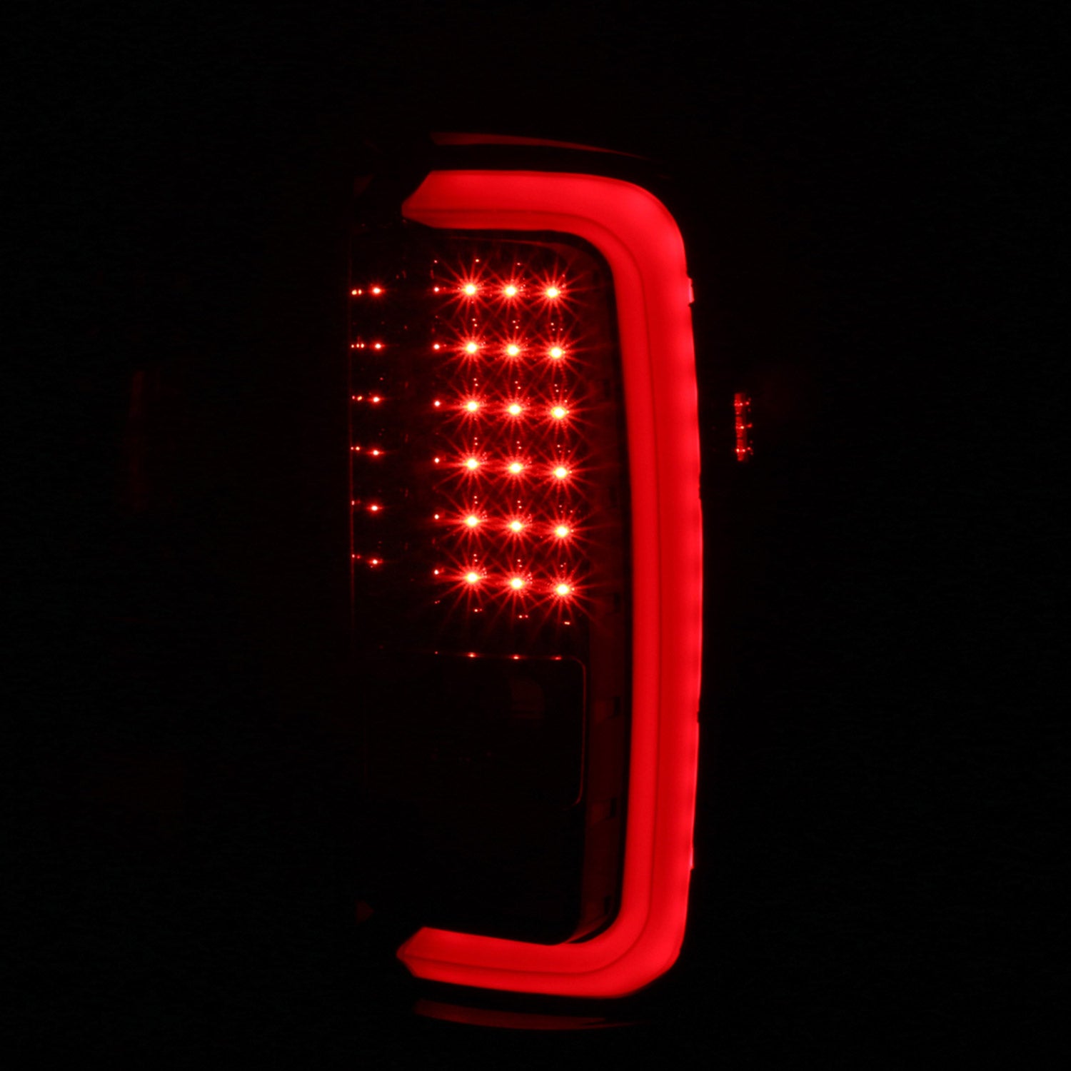 2014-2018 GMC Sierra 1500/2500HD/3500HD LED Tail Lights Jet Black/Clear Lens