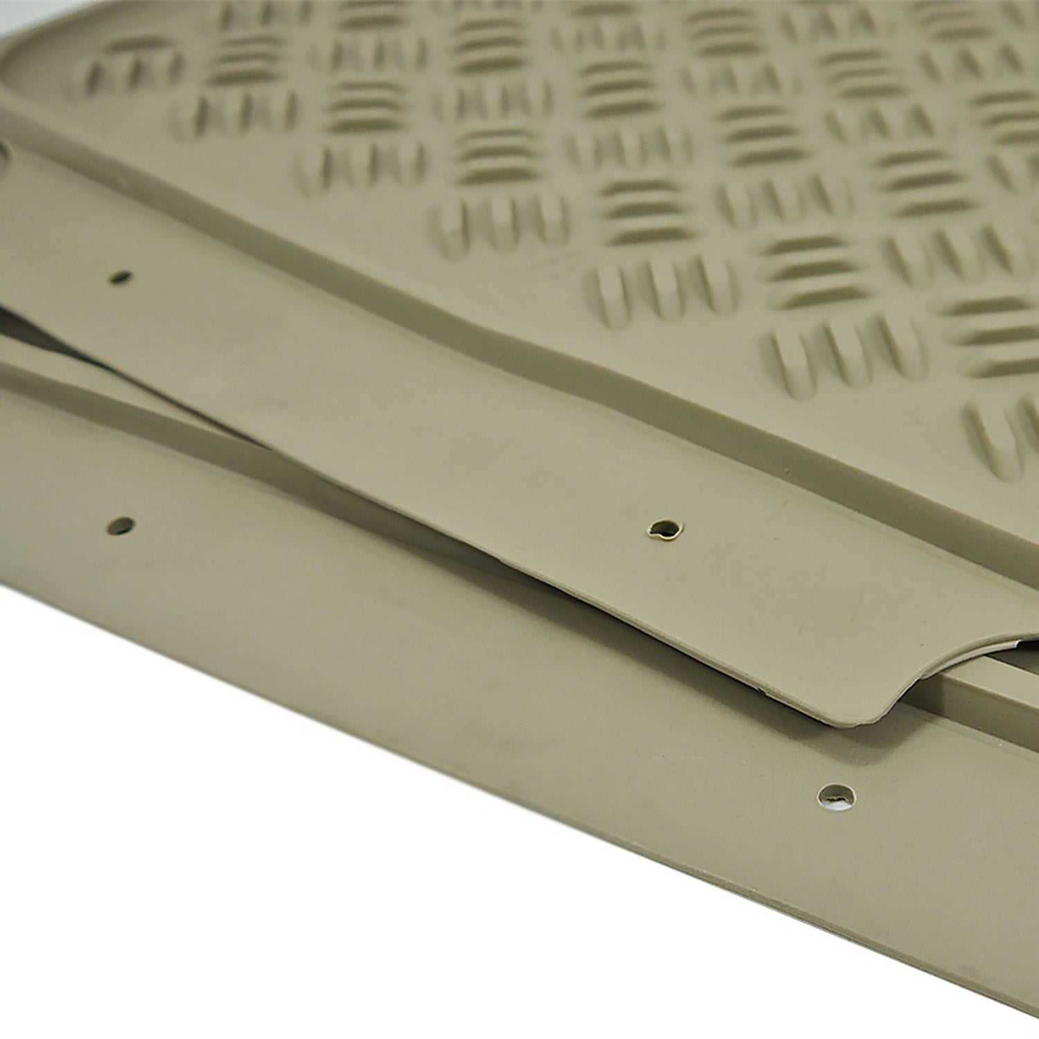 Universal fit Rubber Car Floor Mats Liner All Weather 3Pcs Beige