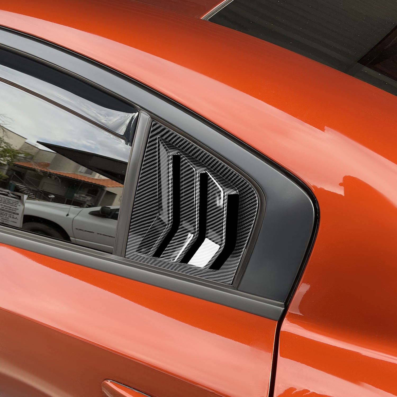 2011-2021 Dodge Charger Carbon Fiber Side Window Louvers Vent