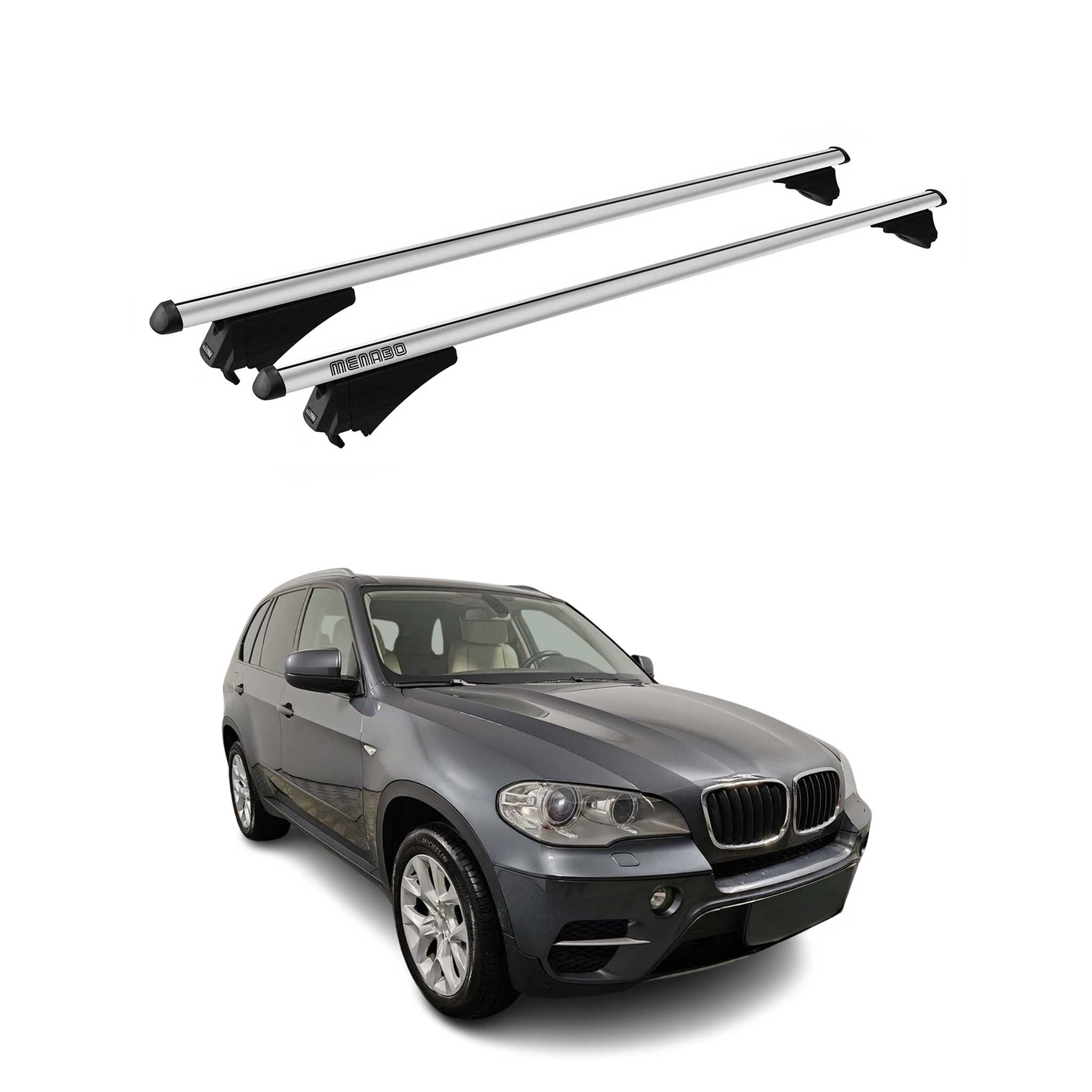 2010-2013 BMW X5 E70 Roof Rack Cross Bars Silver