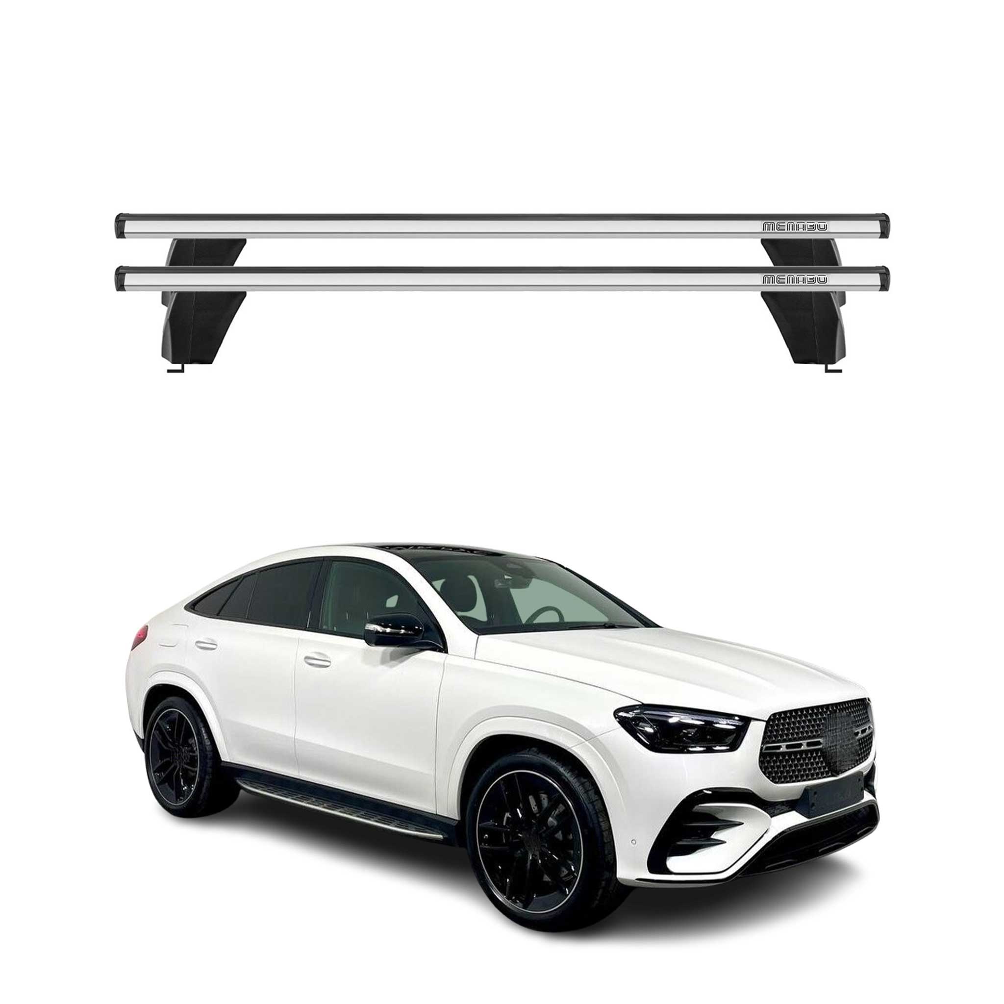 2020-2026 Mercedes GLE Class Coupe C167 Roof Rack Cross Bars Silver