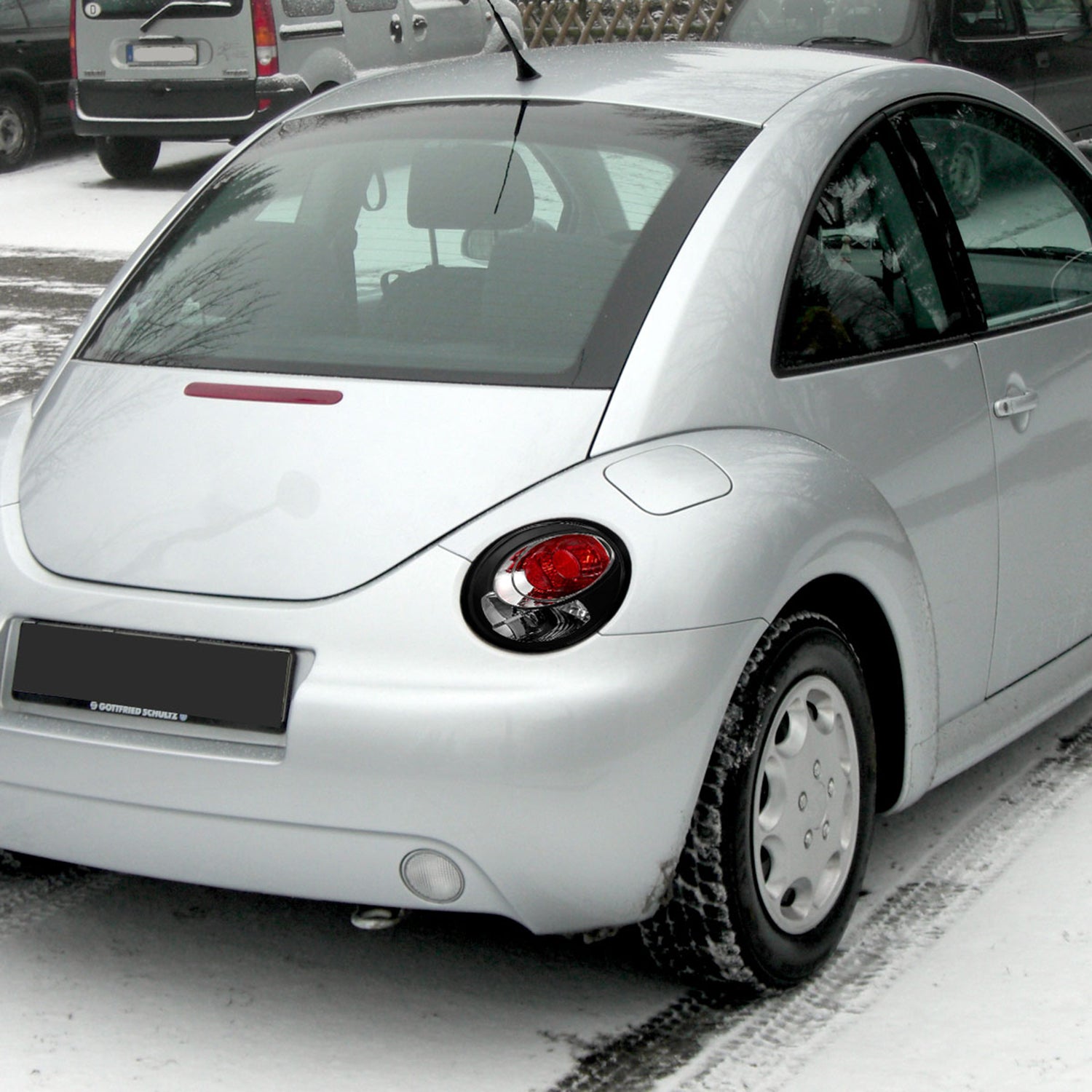 1998-2005 VW Beetle Tail Lights Matte Black Housing/Clear Lens