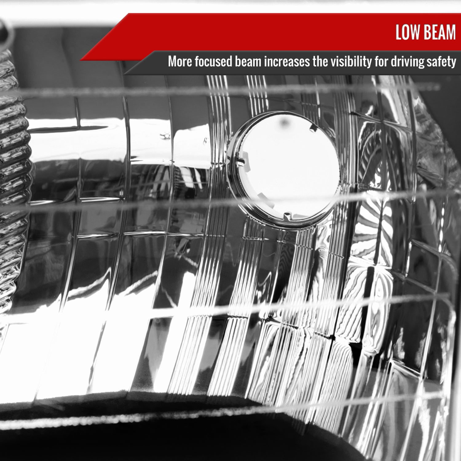 1999-2001 Dodge RAM 1500 Sport Factory Headlights & Corner Lights Black/Clear