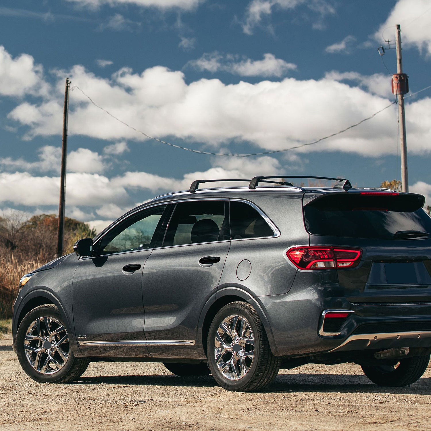 2016-2020 Kia Sorento Door Handle Cover Gloss Black 8Pcs ABS Plastic