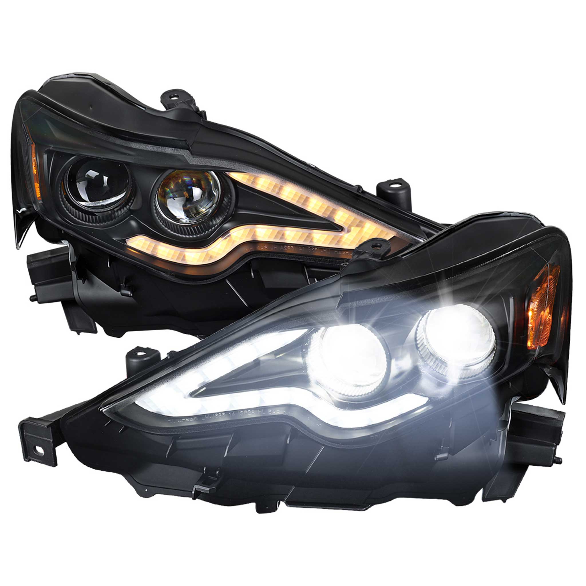 For Lexus IS250 IS350 2014-2016 Full LED Project healight Matte Black Housing Clear lens