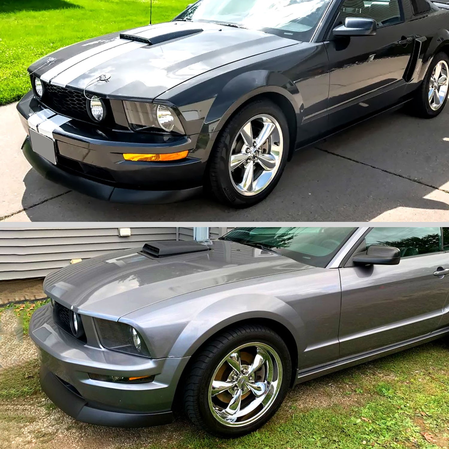 2005-2009 Ford Mustang V8 Polyurethane CV2 Style Bumper Lip Spoiler