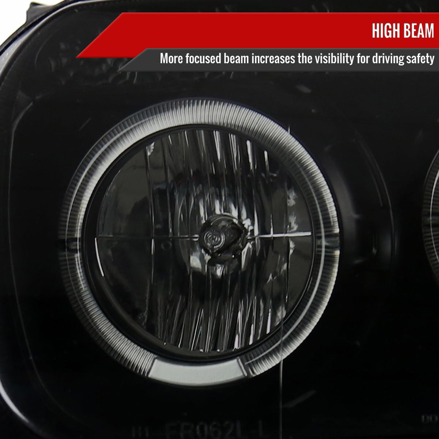 2005-2007 Ford Escape Dual Halo Projector Headlights SMD LED Light Black/Smoke