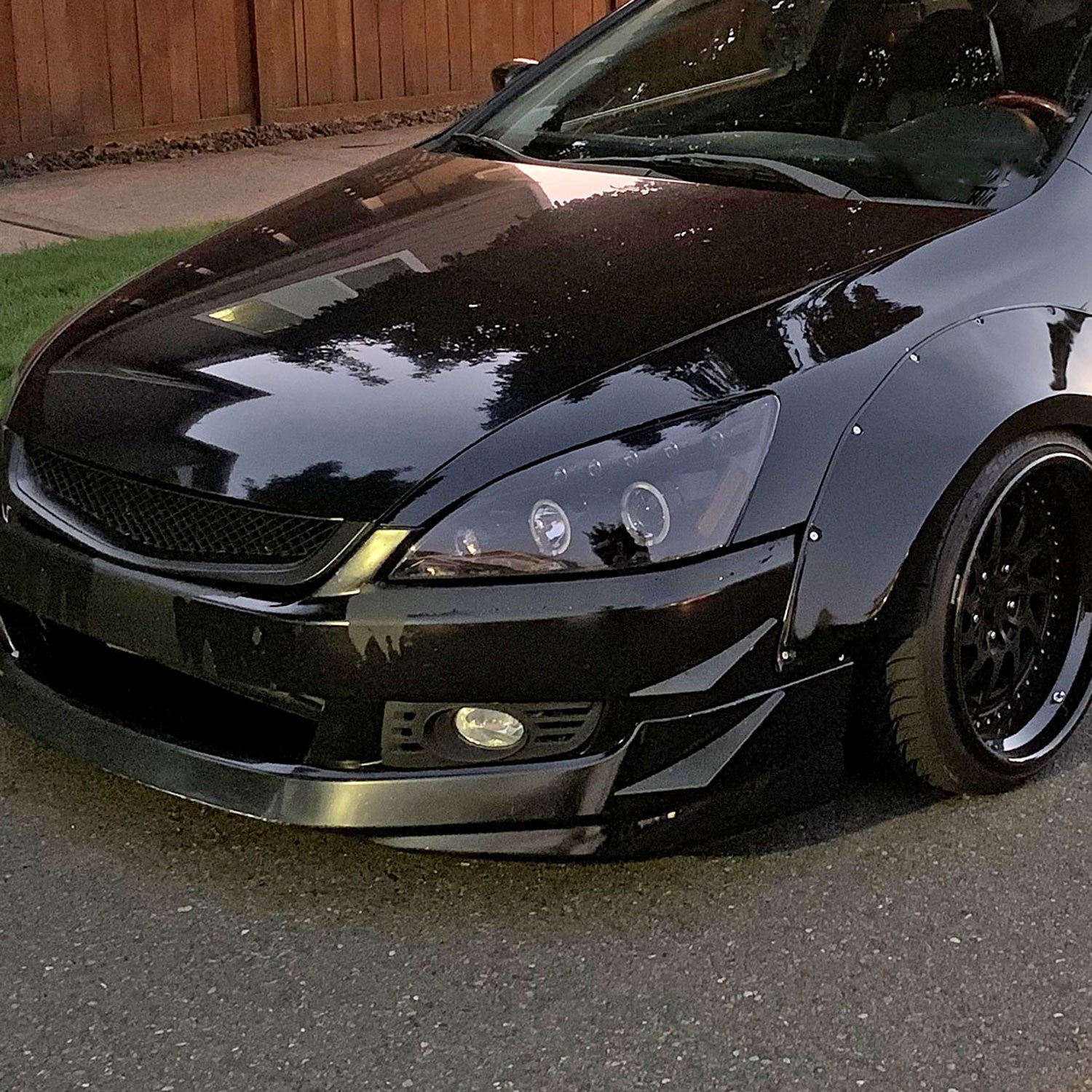 2003-2005 Honda Accord Coupe H11 Fog Lights Kit Chrome Housing/Clear Lens