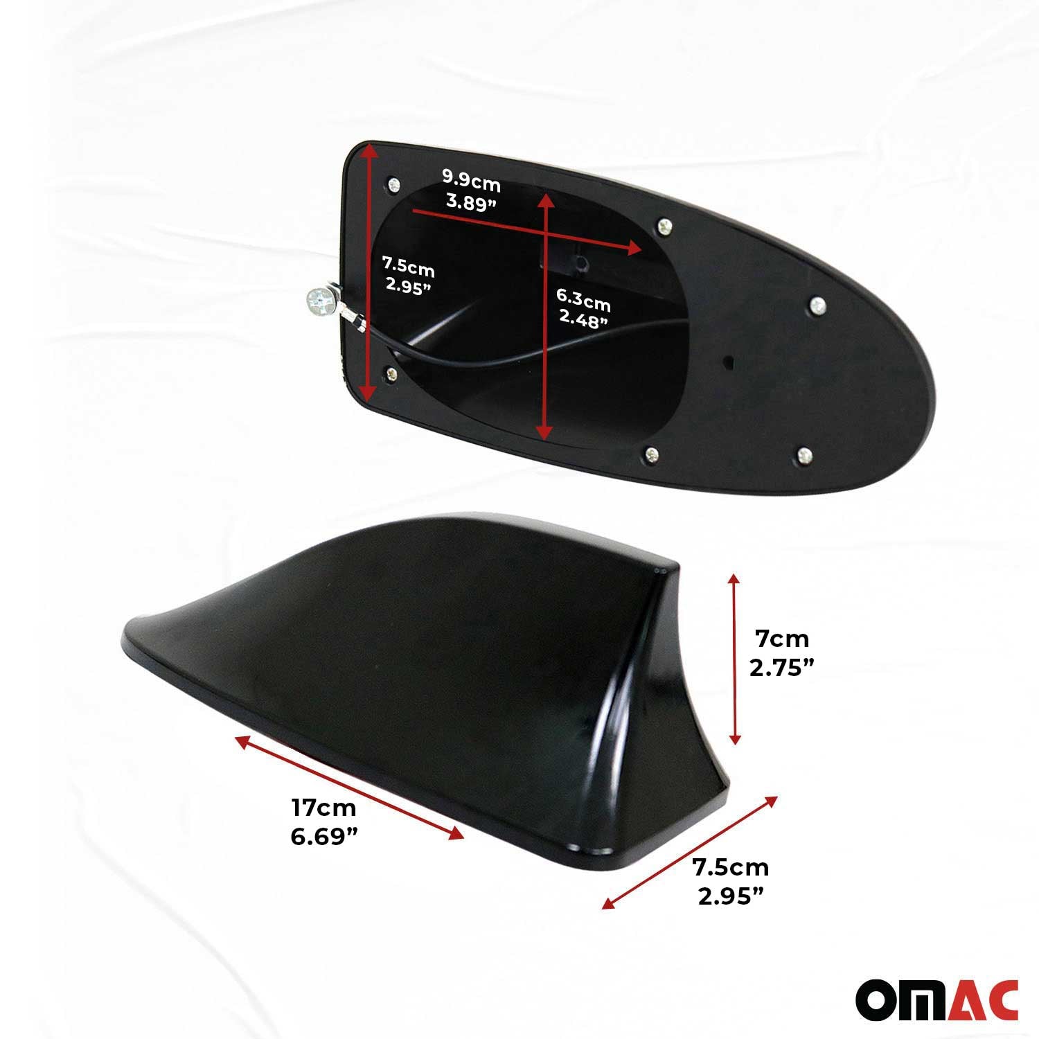 Mercedes Car Shark Fin Antenna Roof Radio AM/FM Signal Black