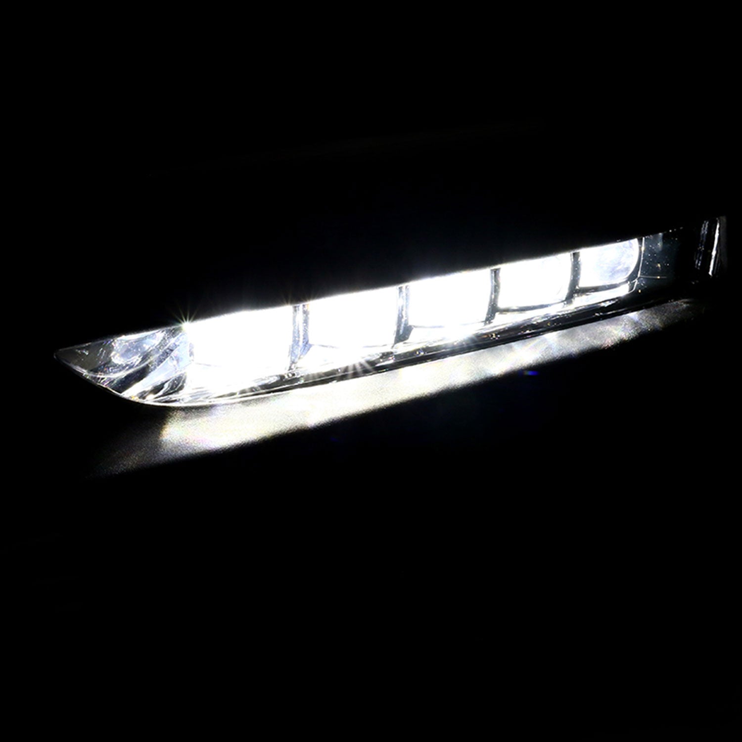 2016-2017 Honda Accord Sedan LED Fog Lights Kit Chrome Housing/Clear Lens