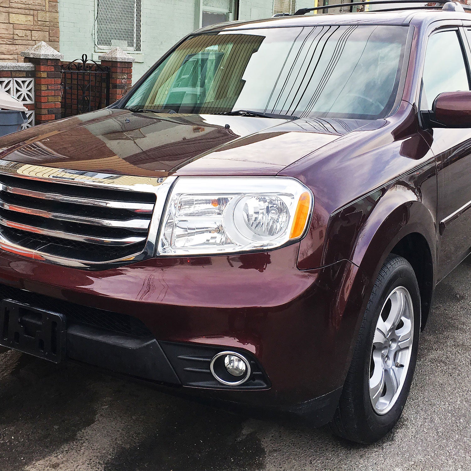 2012-2015 Honda Pilot 2500K H8 Fog Lights Kit Chrome Housing/Clear Lens0