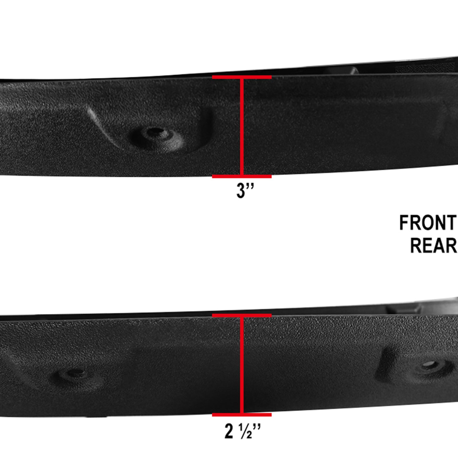 2007-2013 GMC Sierra 1500 Fleetside Textured Rivet Style Fender Flares