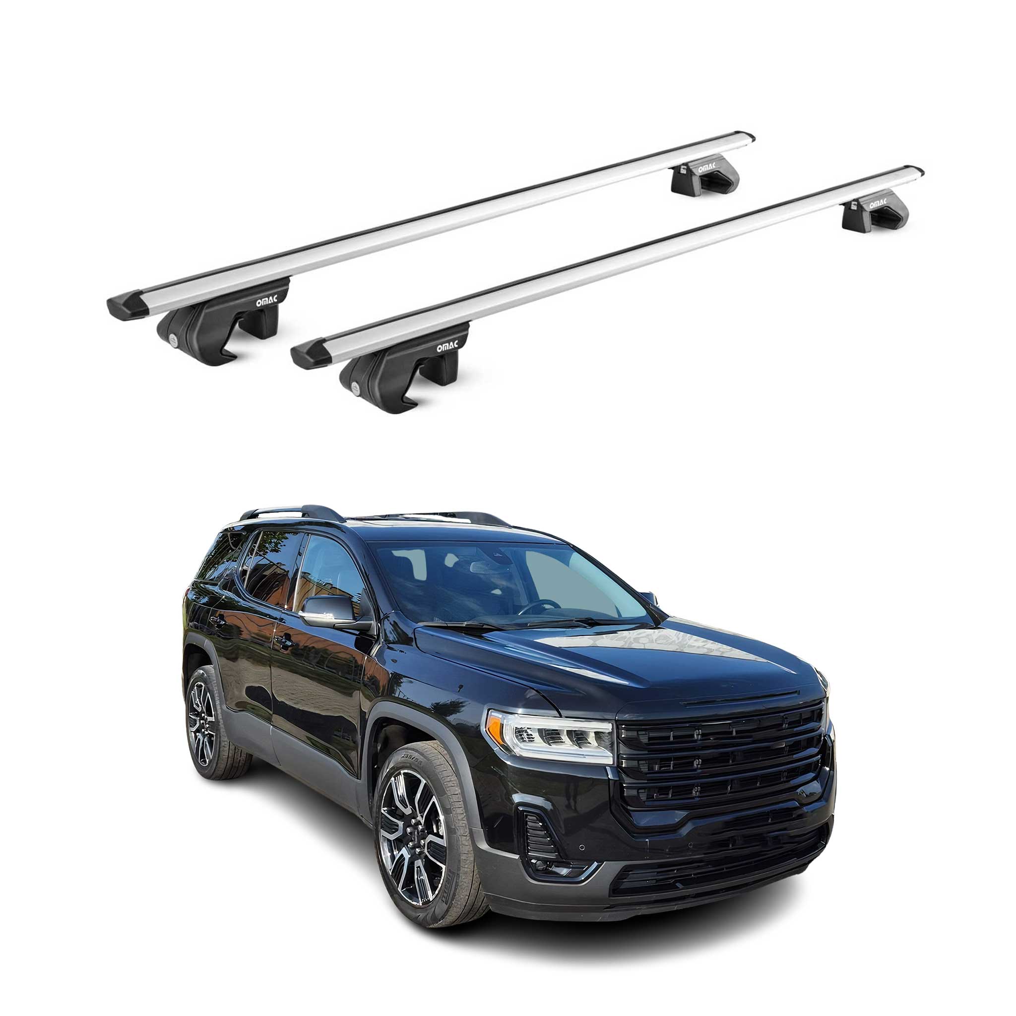 2017-2023 GMC Acadia Roof Rack Cross Bars Silver Luggage Carrier 2 Pcs