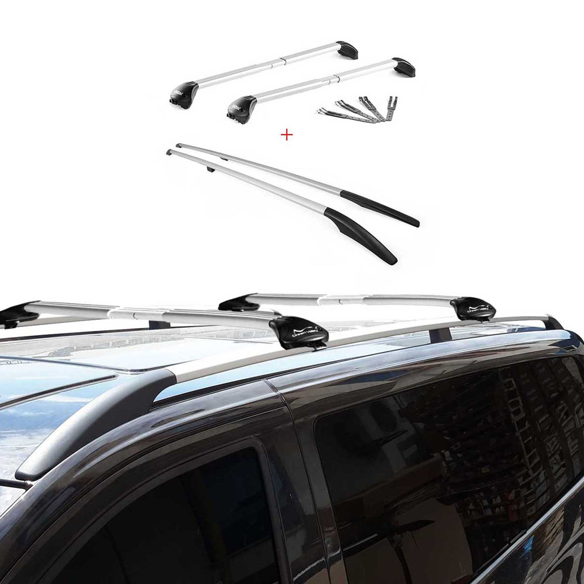 2003-2010 Porsche Cayenne Roof Racks & Roof Rack Rails Silver