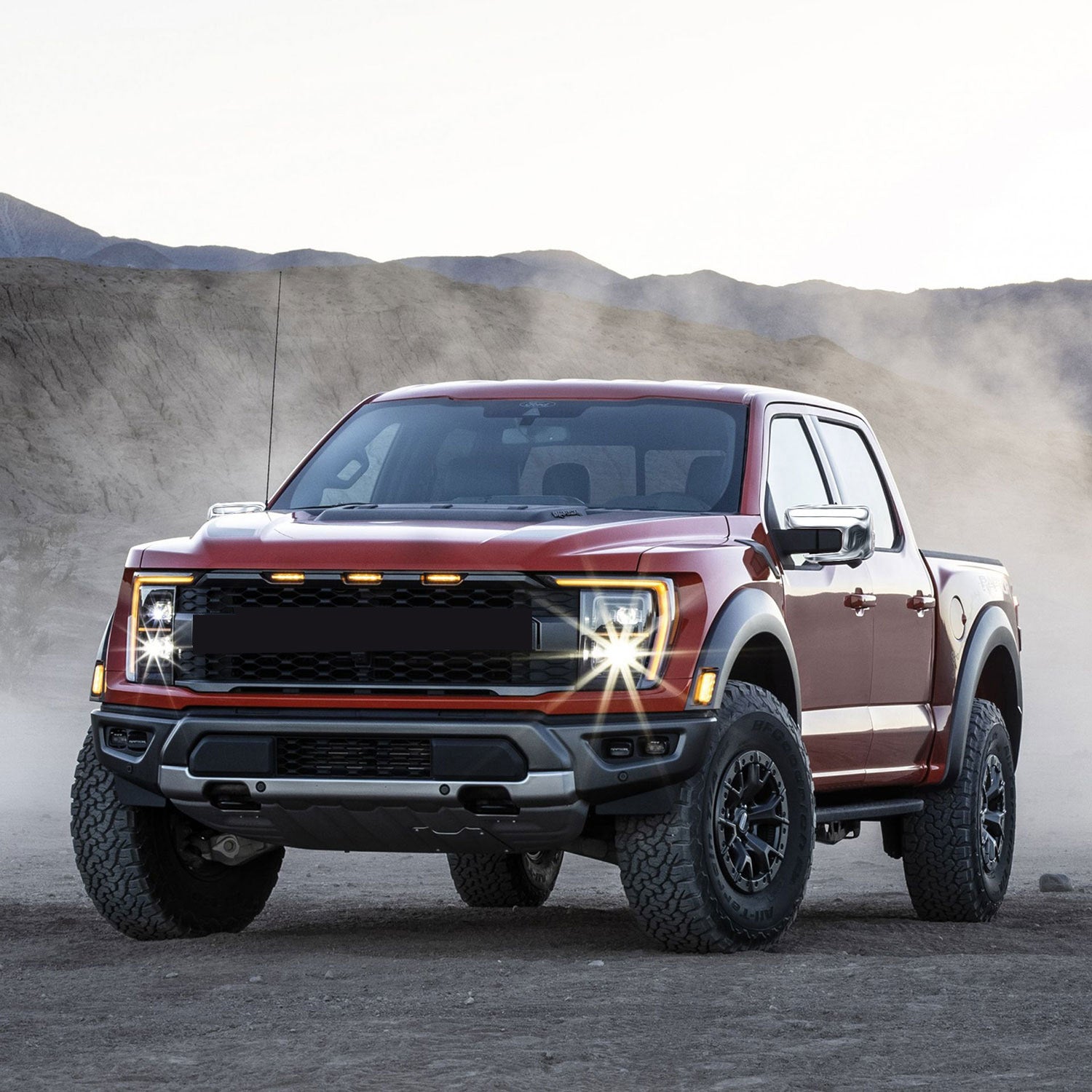 2021-2024 Ford F-150 Mirror Cover Caps Chrome 2Pcs ABS Plastic