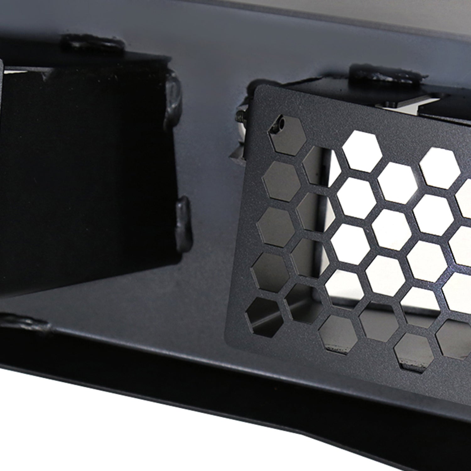 2014-2021 Toyota Tundra Black Heavy Duty Steel Rear Step Bumper w/License Lamp