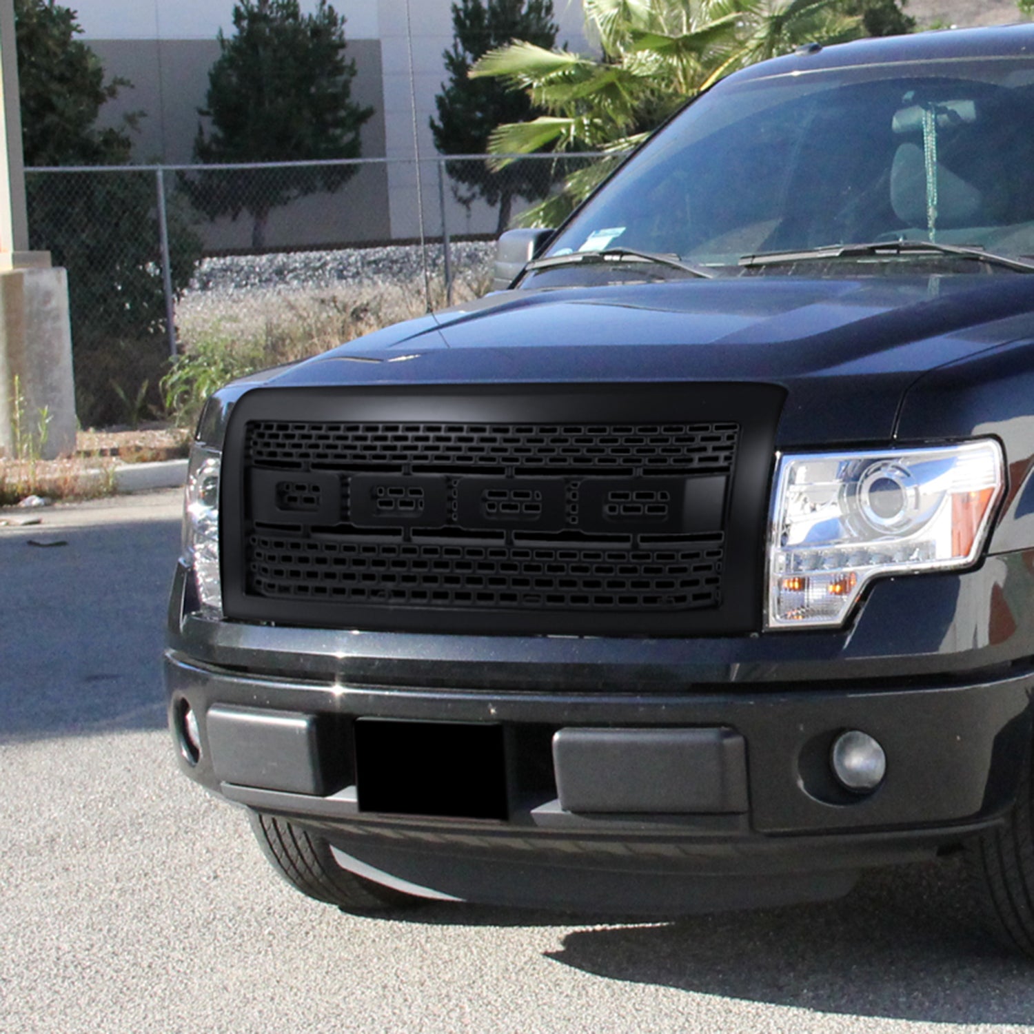 2009-2014 Ford F-150 Raptor Style Matte Black ABS Grille