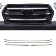 2021-2026 Ford Transit Front Bumper Grill Trim Molding Stainless Steel Silver 4 Pcs