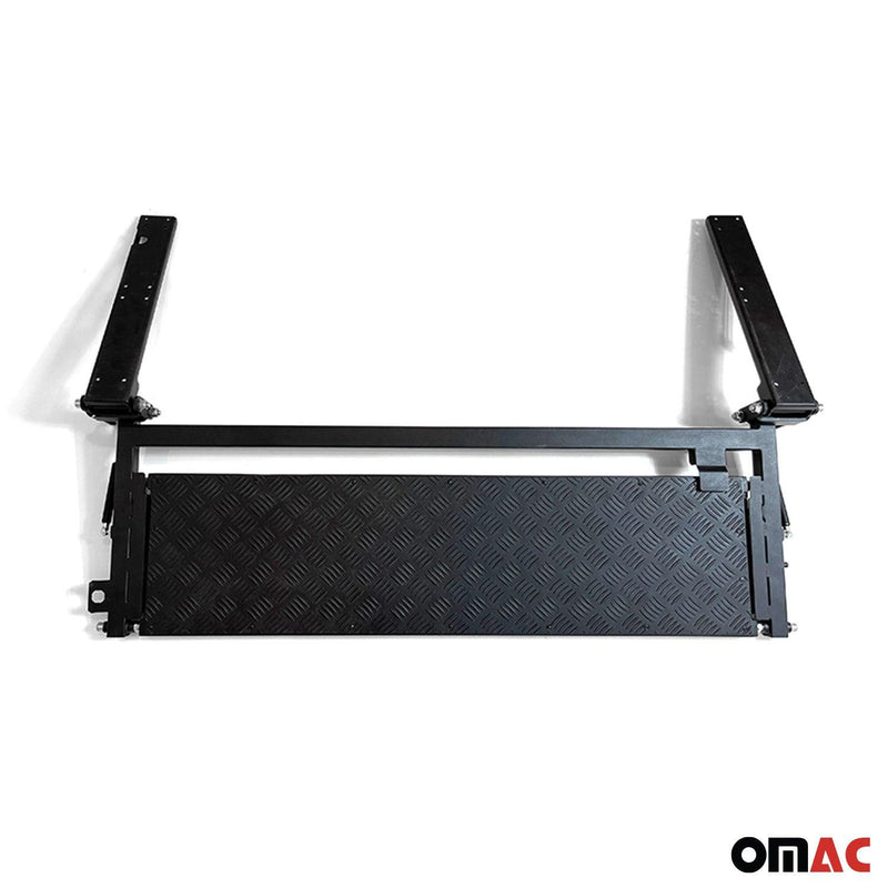 Ultimate Foldable Truck Bed Step fits Pick-up Truck Foldable Tailgate Step Black