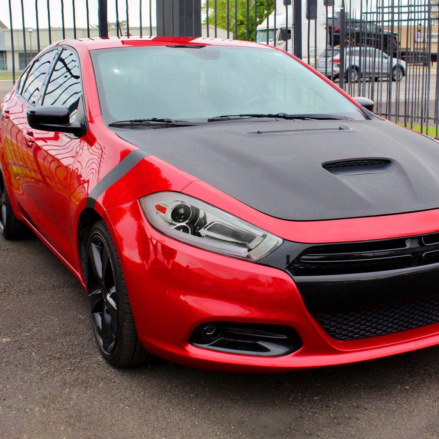 2013-2016 Dodge Dart Sequential Animated LED Bar Projector Headlights Chrome