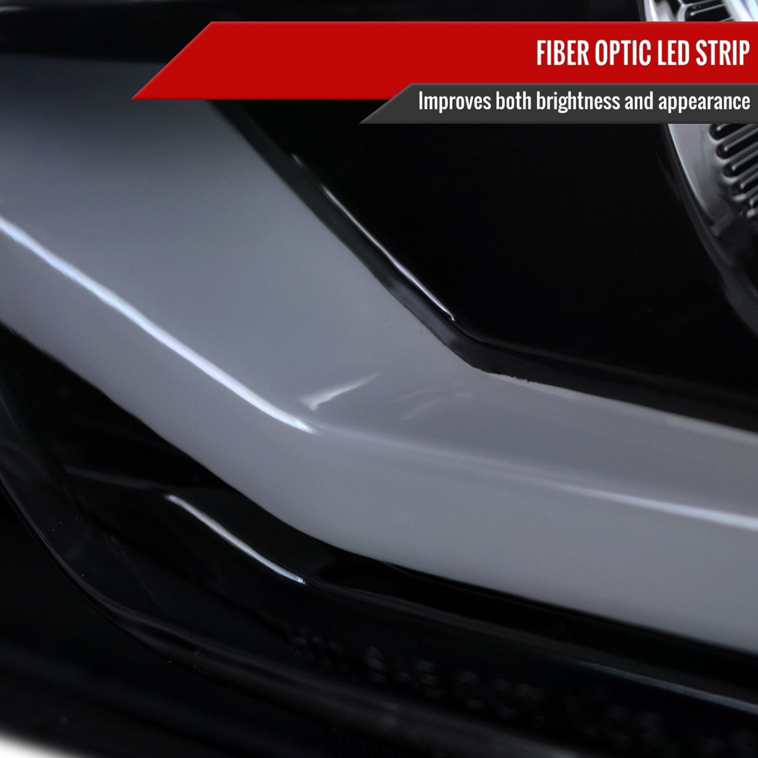 2010-2013 Chevy Camaro LED Bar Projector Headlights Glossy Black/Smoke Lens