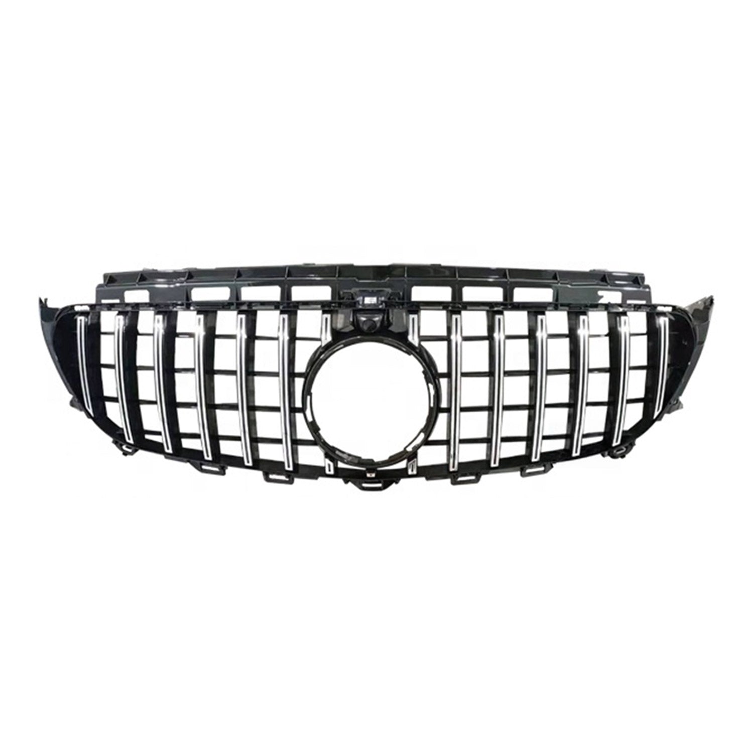 2017-2020 Mercedes E Class W213 GT Pre-FL Front Bumper Grille Chrome Silver