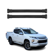 2015-2019 Mitsubishi L200 Roof Rack Cross Bars Black