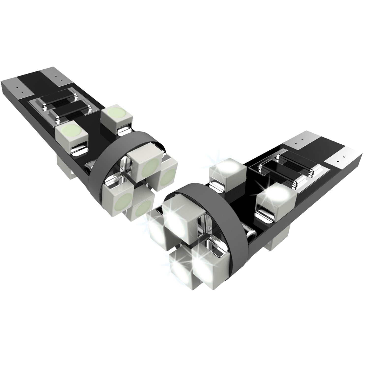 T10 8 SMD LED Bulb w/ Integrated Canbus - 2PC White