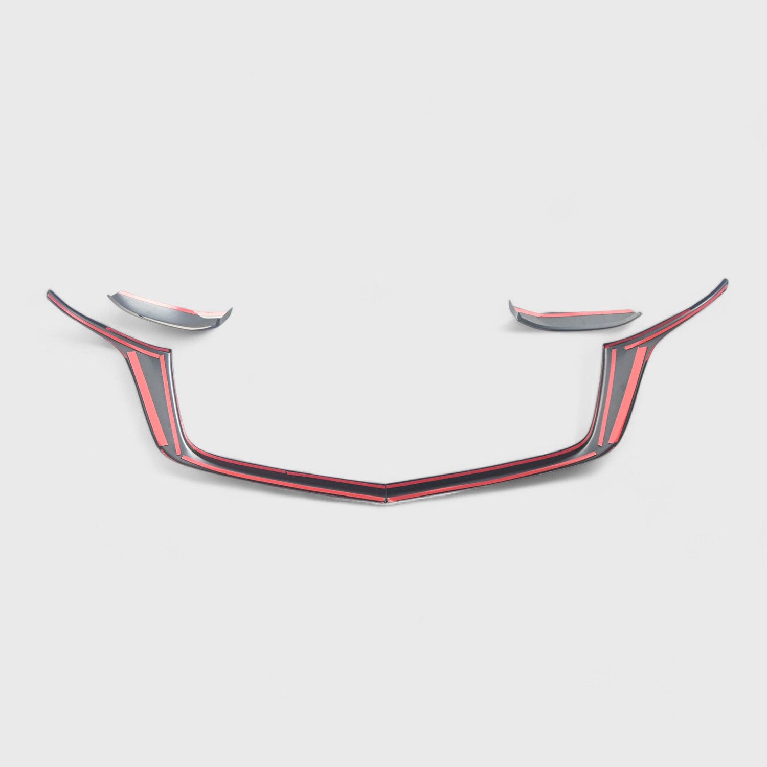 2024-2025 Mazda CX-90 Grille Overlay Gloss Black 4Pcs ABS Plastic