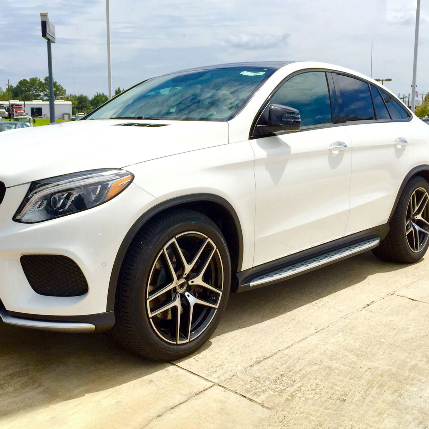 2016-2020 Mercedes Benz C292 GLE Class Aluminum Side Steps Nerf Bars