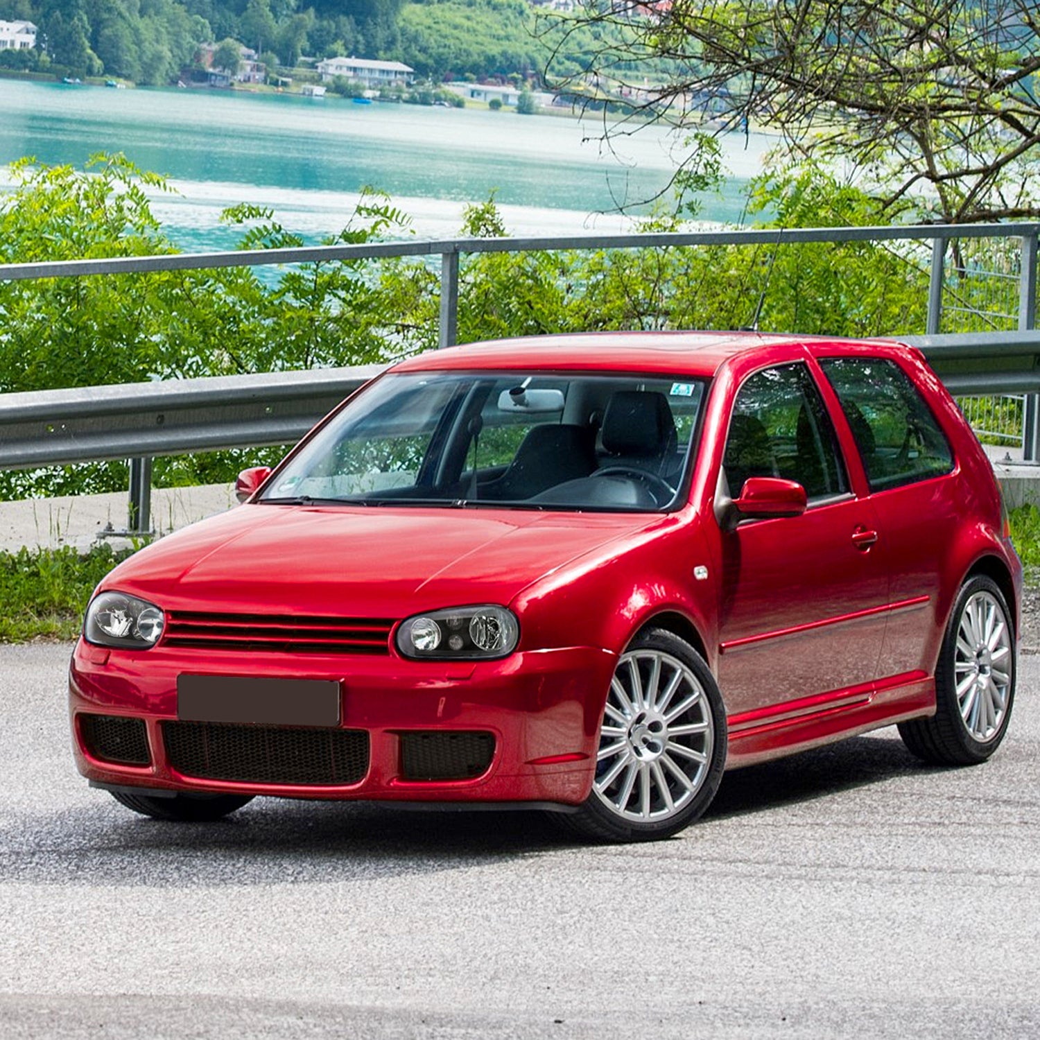 1999-2006 VW Golf Mk4 GTI/R32 Cabrio V2 Factory Headlights Matt Black