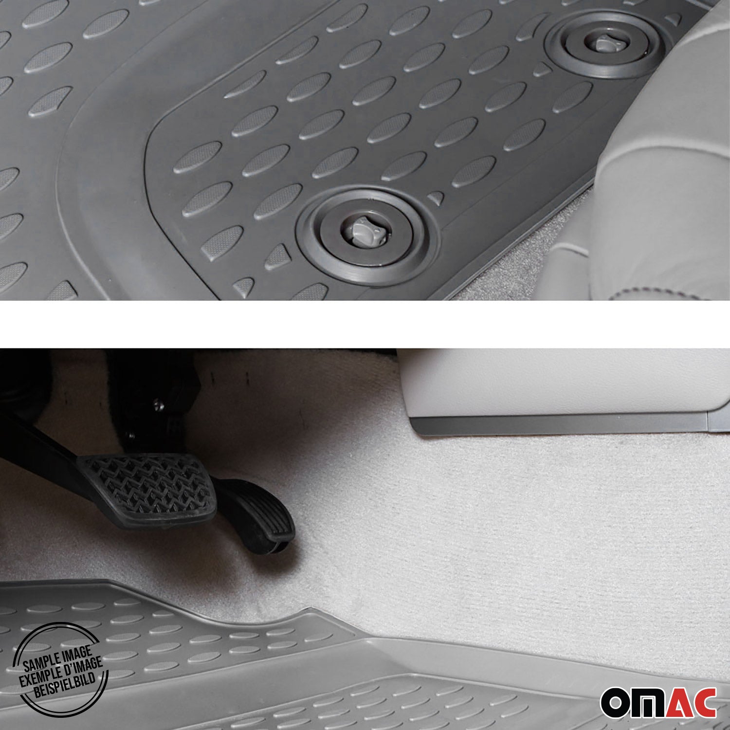 2007-2014 Chevrolet Tahoe Floor Mats Liners Full Set All Weather Gray
