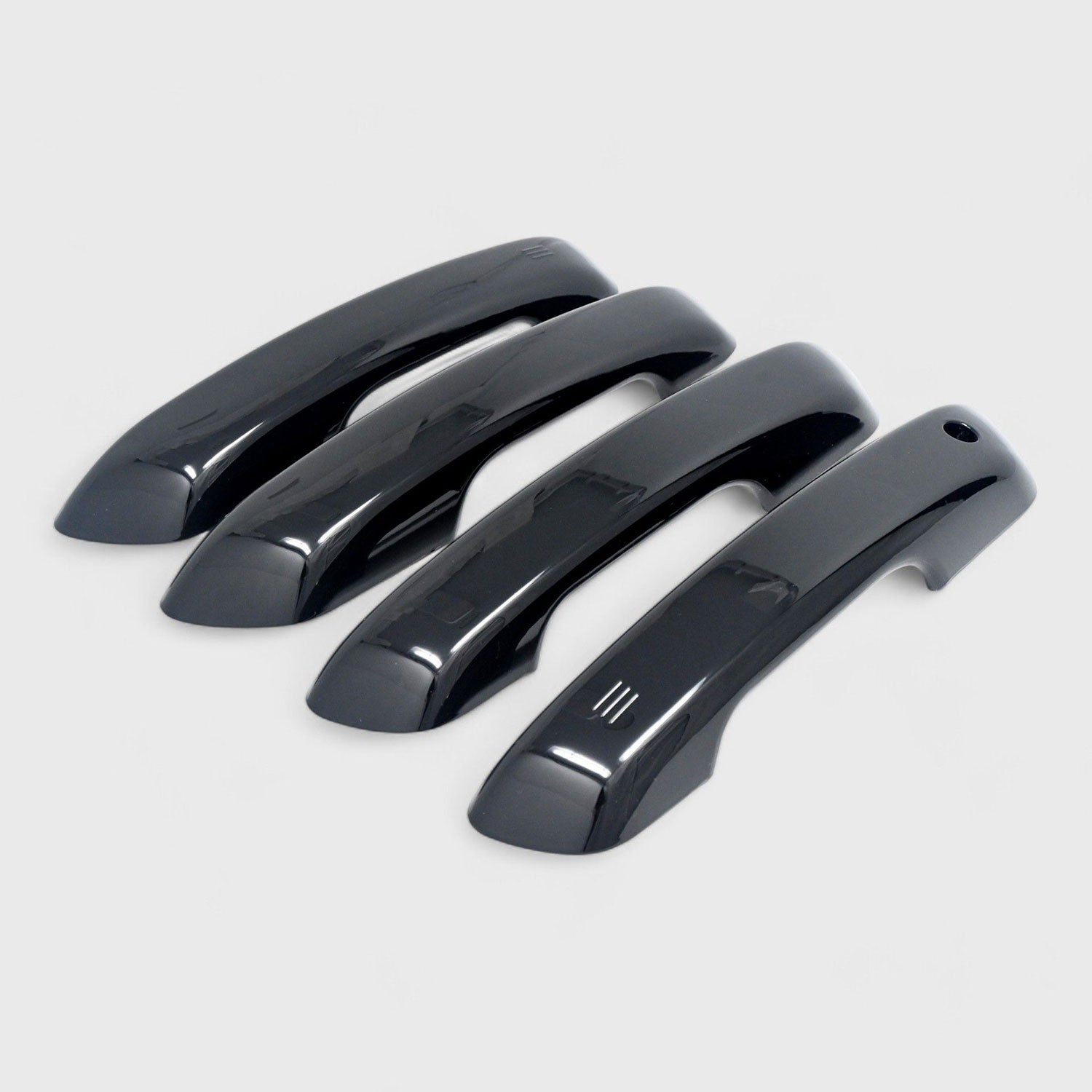 2021-2025 Jeep Grand Cherokee L Door Handle Cover Gloss Black 4Pcs ABS Plastic