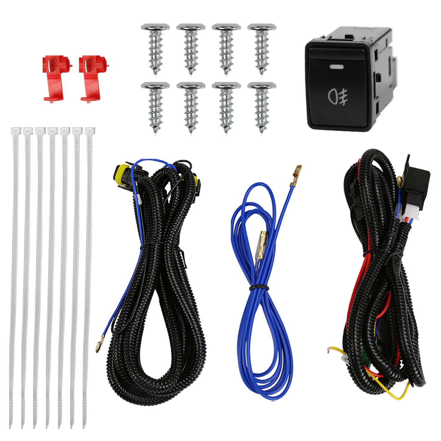 2017-2020 Nissan Pathfinder H11 Fog Lights Switch & Wiring Harness Chrome