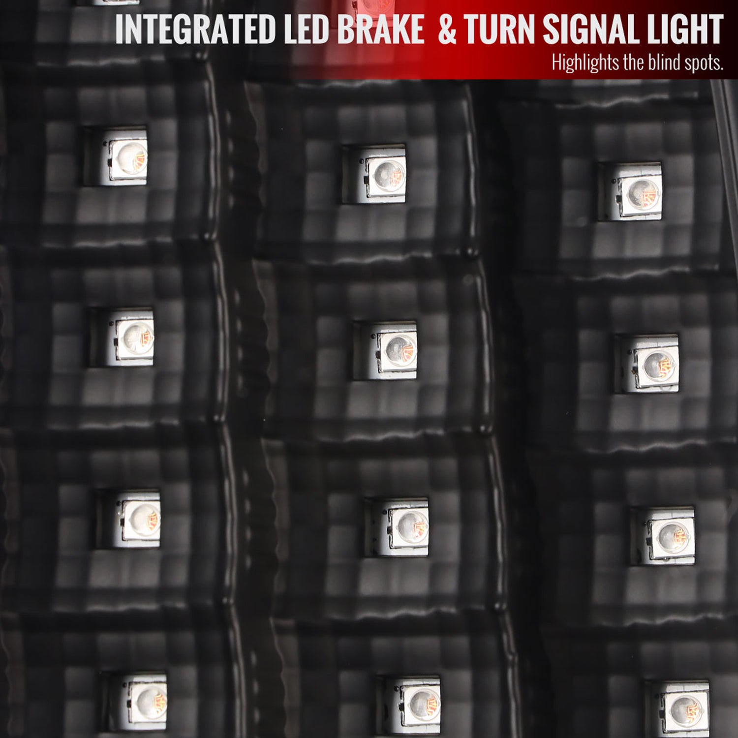 2009-2018 Dodge RAM 1500 2500 3500 White Bar LED Tail Lights Matt Black