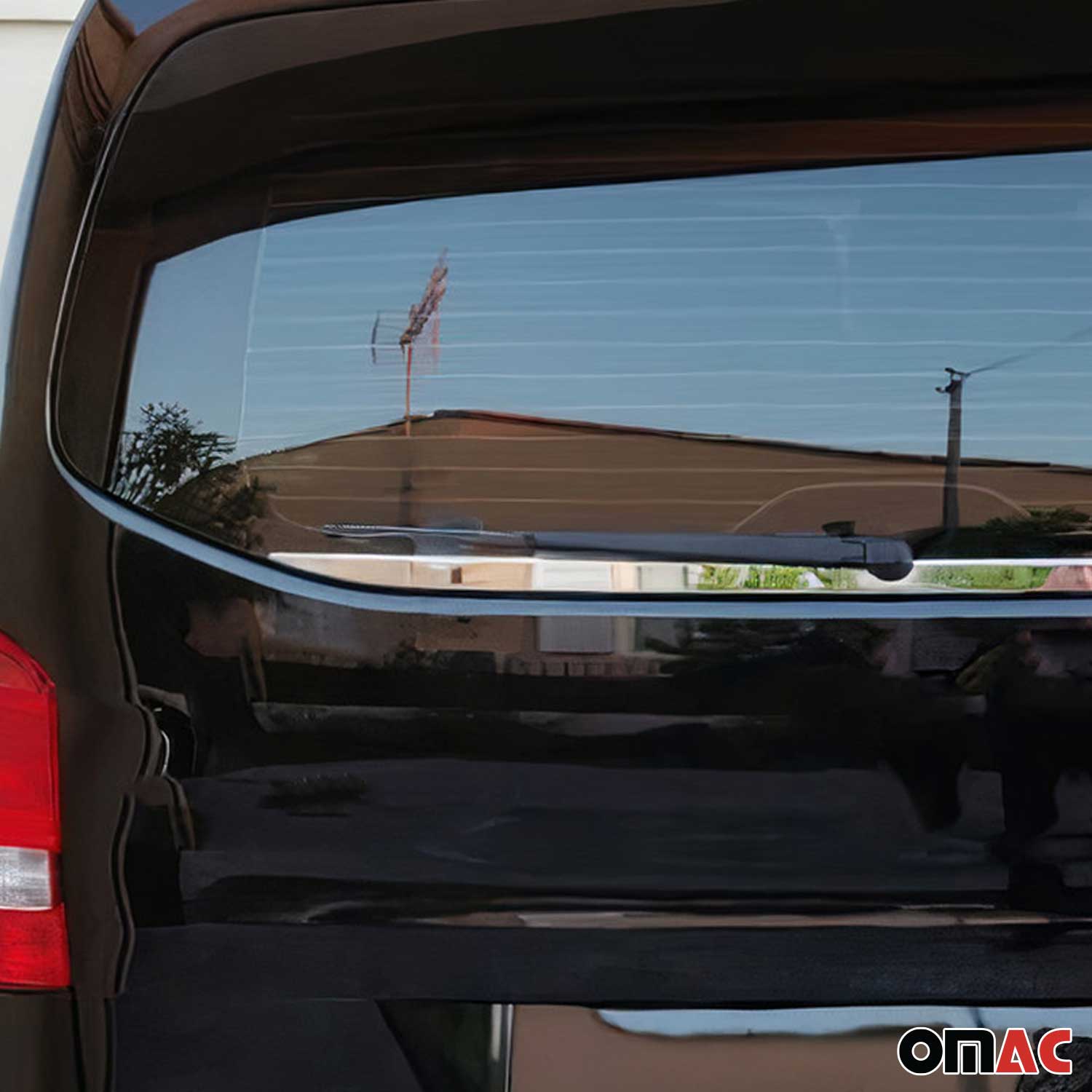 2016-2024 Mercedes Metris Trunk Window Molding Trim Streamer Stainless Steel