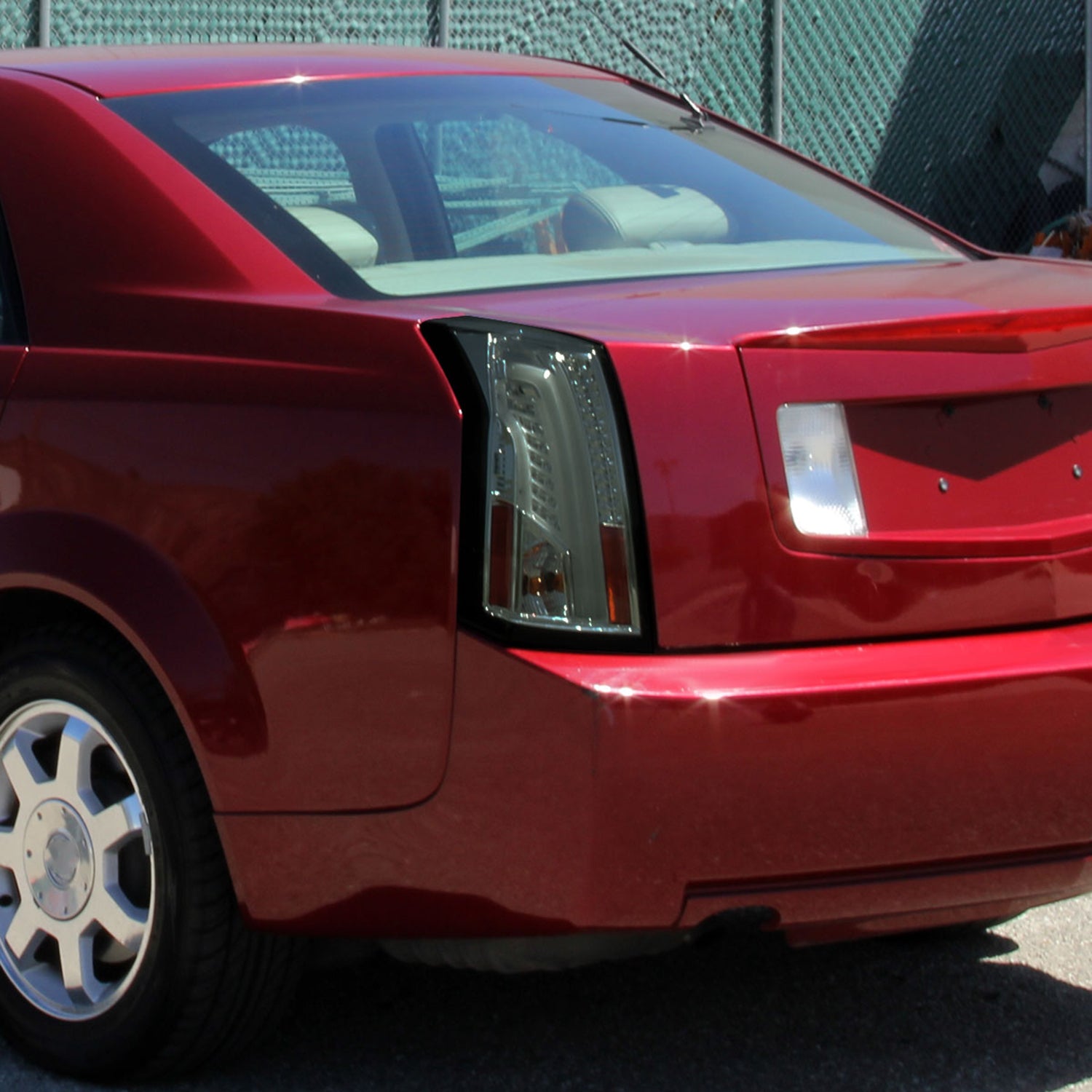 2003-2007 Cadillac CTS LED Tail Lights Chrome Housing/Smoke Lens