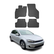 2015-2019 VW e-Golf Floor Mats Liners Full Set All Weather Rubber Black