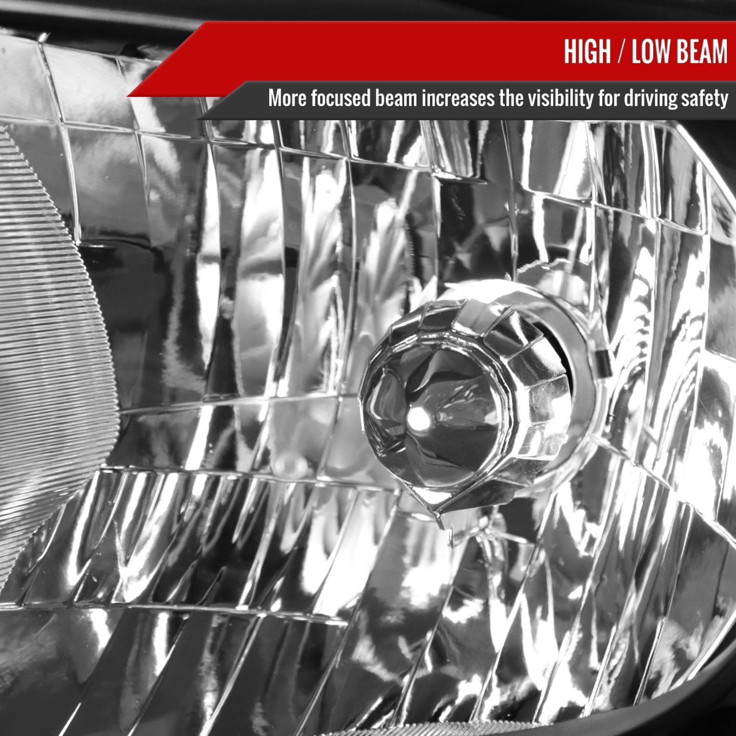 2014-2021 Toyota Tundra Factory Crystal Headlights Amber Reflectors Matt Black