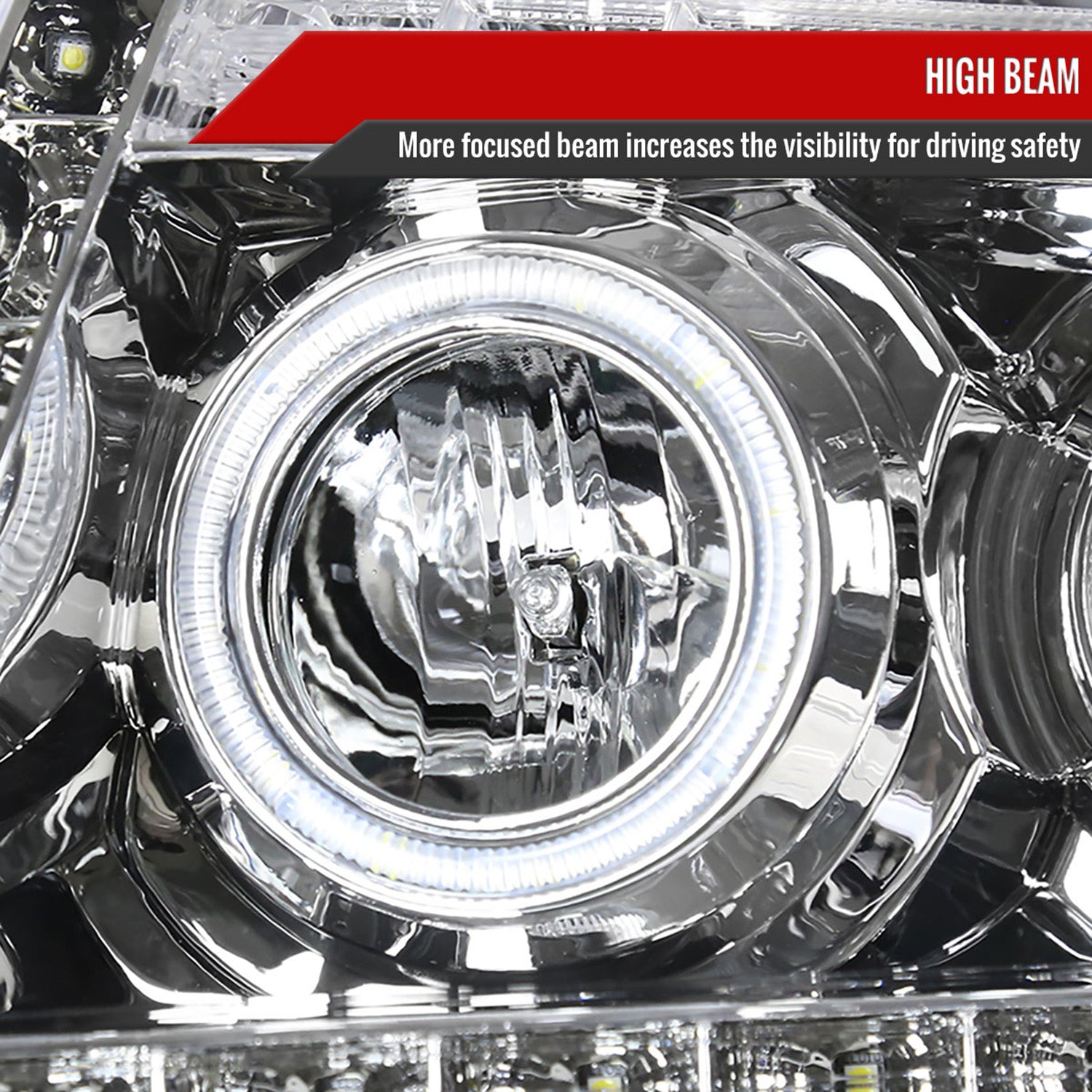 2004-2008 Ford F-150/ 2006-2008 Lincoln Mark LT Dual Halo Headlights LED Light