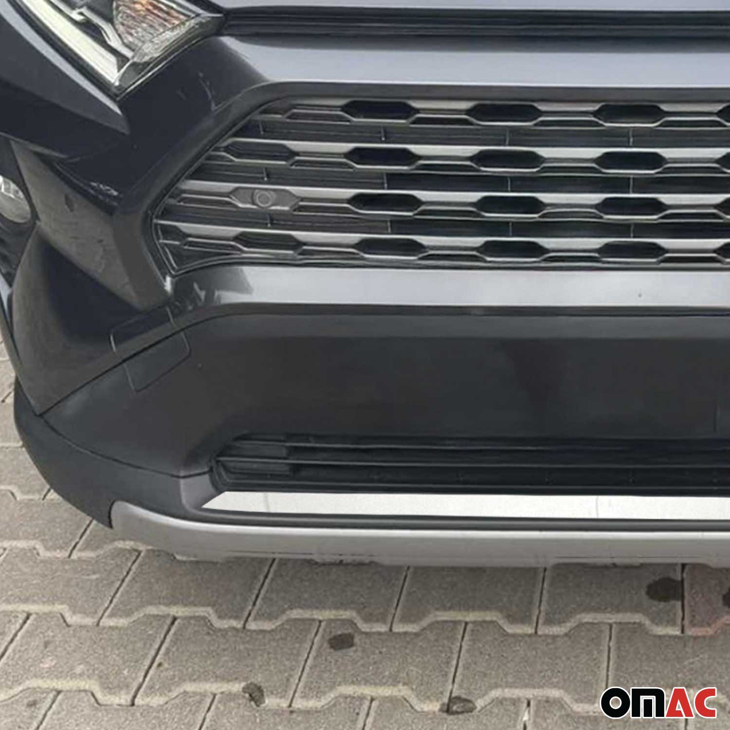 2019-2025 Toyota RAV4 Front Bumper Trim Molding Stainless Steel Silver 1 Pc