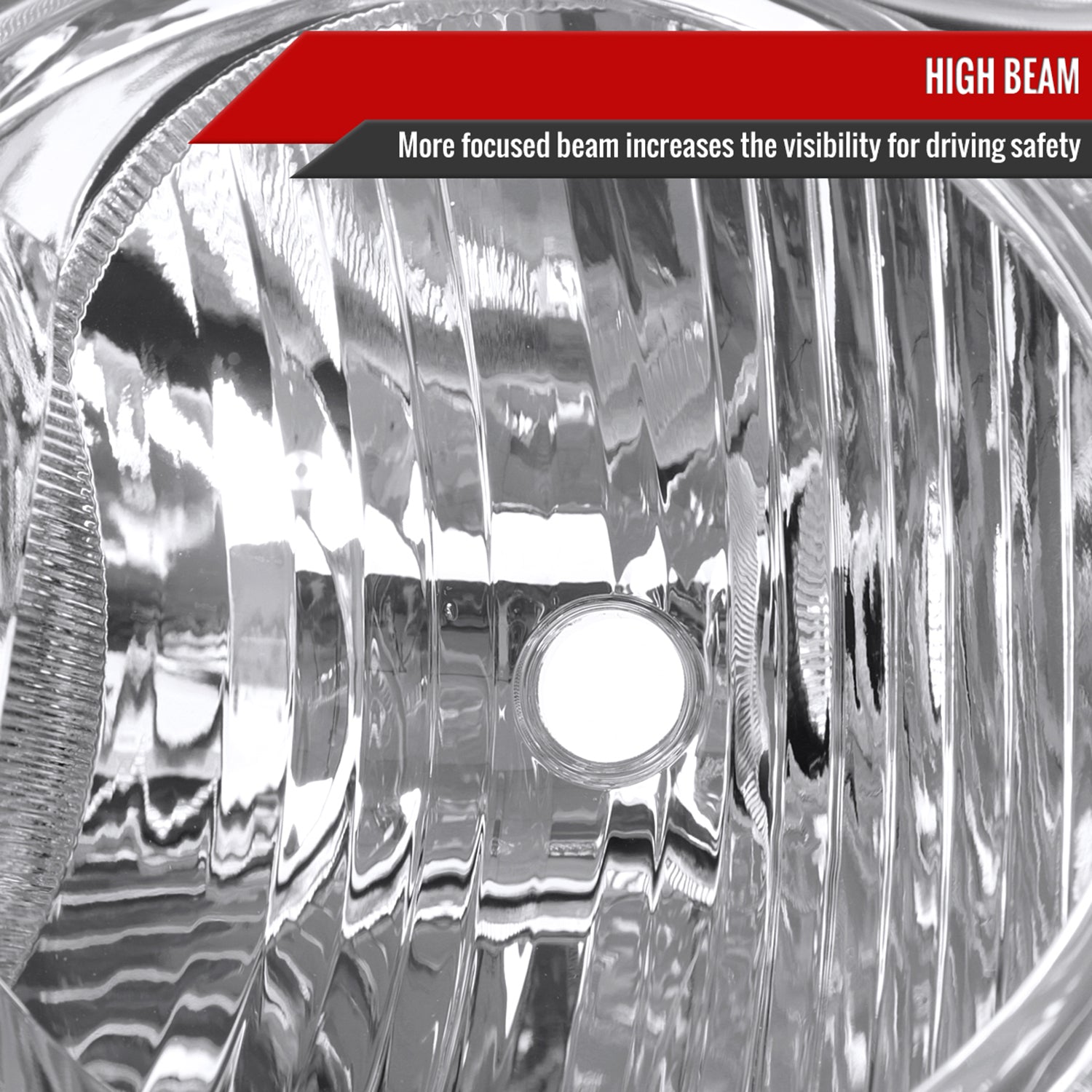 2005-2007 Jeep Grand Cherokee Factory Style Headlights Chrome/Clear Lens