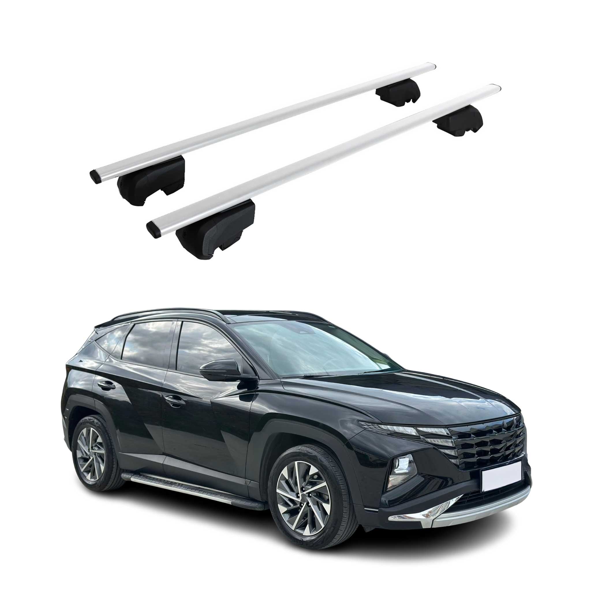 2022-2026 Hyundai Tucson Roof Rack Cross Bars Silver