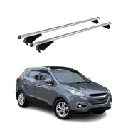 2010-2015 Hyundai Tucson Roof Rack Cross Bars Silver