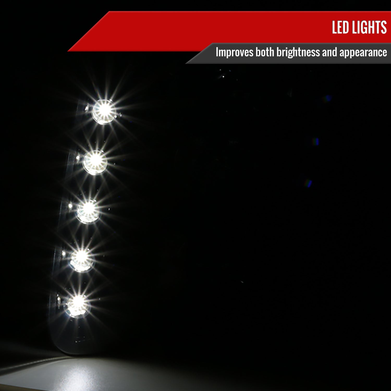 2007-2014 GMC Yukon/Yukon XL Projector Headlights Glossy Black/Smoke Lens