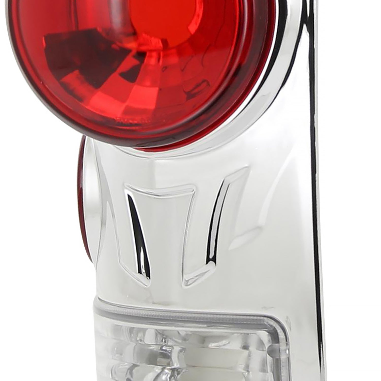 1997-2007 Ford F-150/F-250/F-350/F-450/F-550 Retro Tail Lights Chrome/Clear