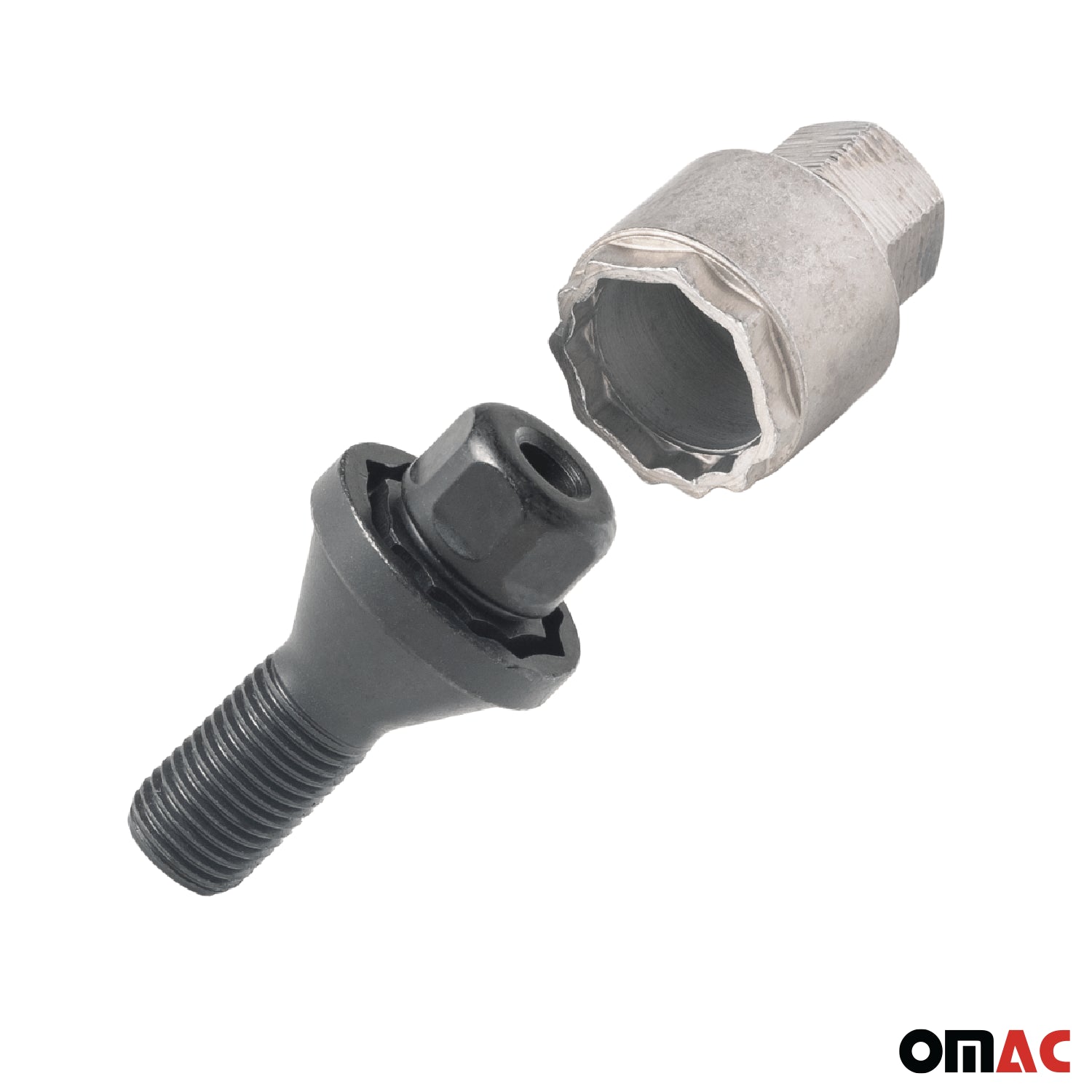 Wheel Lock Kit for Alfa Romeo Giulietta 2011-2021 M12X1.25 Black 4Locks&1Key