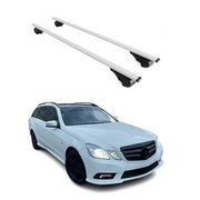 2010-2016 Mercedes E Class W212 S212 Roof Rack Cross Bars Silver