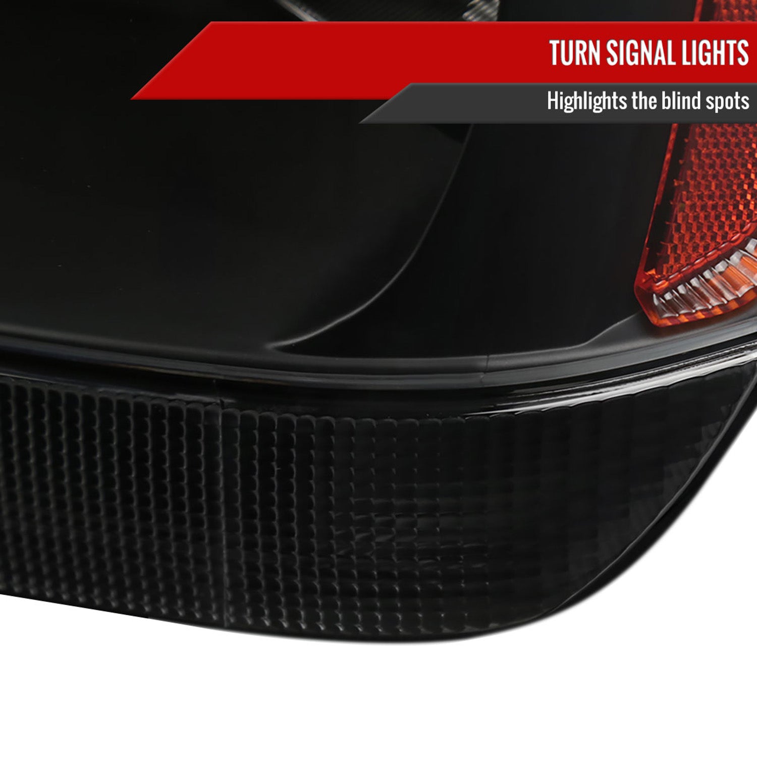 1999-2004 Jeep Grand Cherokee Factory Crystal Headlights Amber & Matte Black